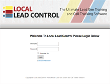 Tablet Screenshot of leadtrackerjack.com